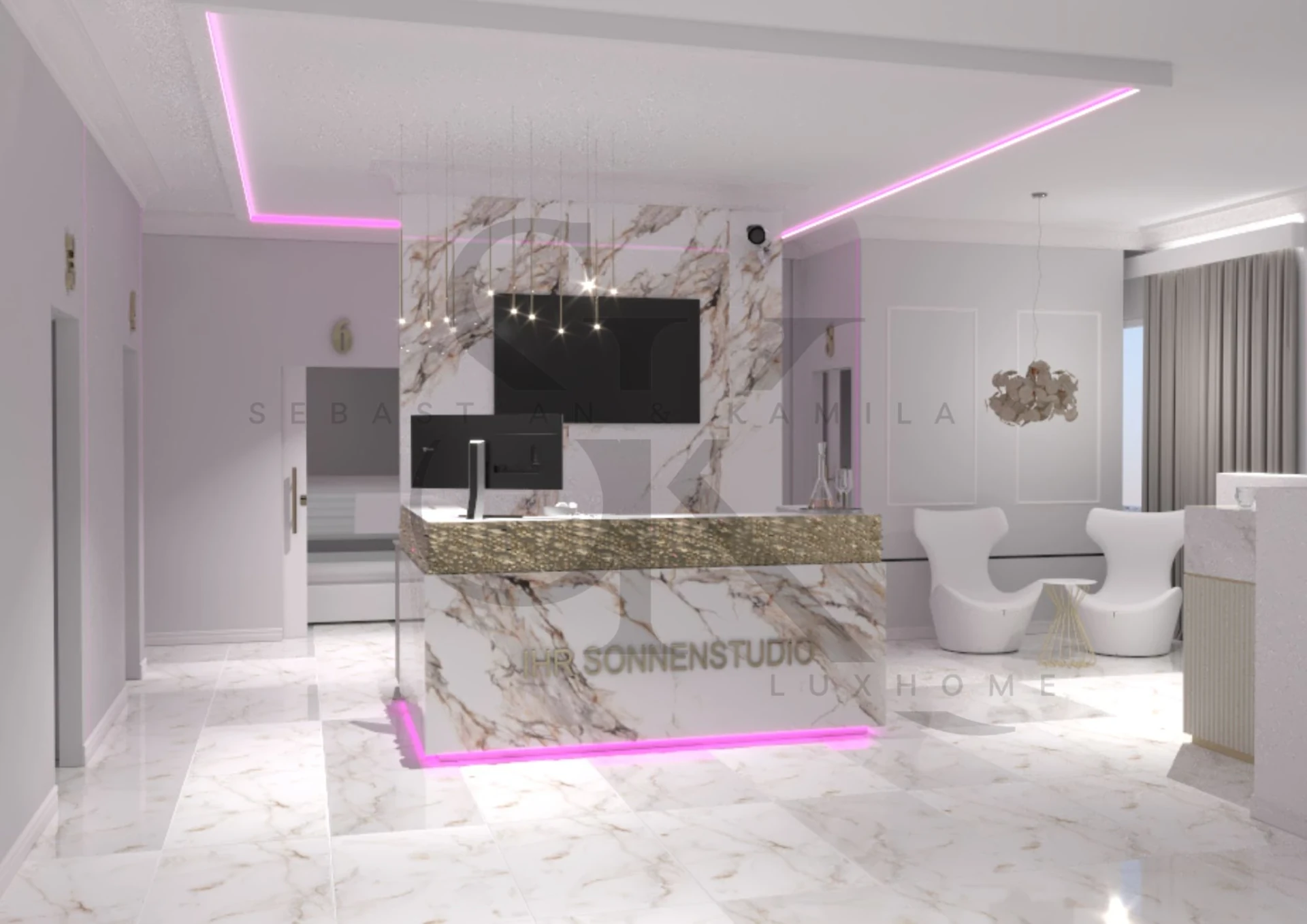 Oświetlenie solarium